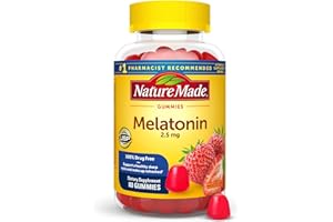 Nature Made Melatonin Gummies 2.5 mg, 100% Drug Free Sleep Aid for Adults, Melatonin Supplement 80 Count, 80 Day Supply