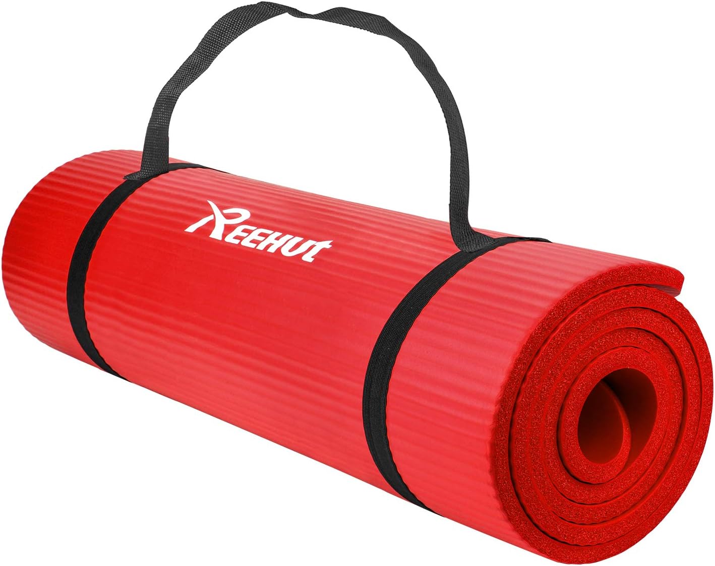 Reehut 1/2Inch Extra Thick High Density NBR Exercise Yoga Mat for