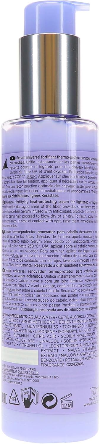 KERASTASE Blond Absolu Cicaplasme Hair Heat-Protecting Serum 5.1 Oz: Health & Personal Care