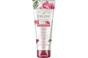 Jergens Alluring Rose Triple Butter Blend Body Butter | ultra-hydrating blend of Shea, Cocoa, and Mango butters | with Rose E