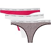 Calvin Klein womens Modern Logo Thong 3-pack