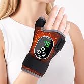 Welcozoon Wrist Massage with Heat, Cordless Wrist Brace for Pain Relief | Rechargeable Wrist Support Massager for Carpal Tunnel,Tendonitis, Arthritis, Hand Heating Pad, Gifts for women and Men, Right