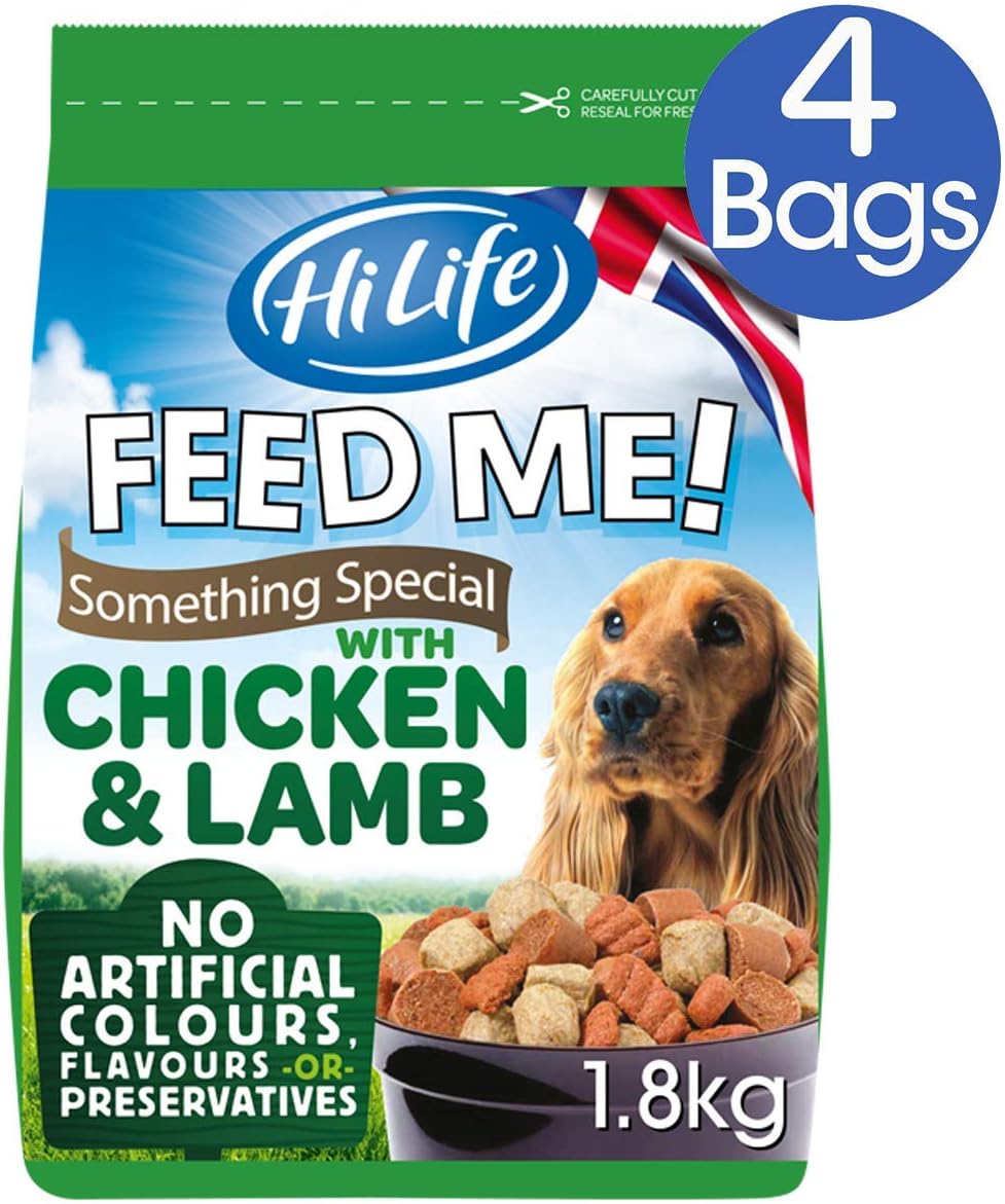HiLife Feed Me! Something Special Dog Food Chicken and Lamb, 7.2kg Box