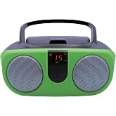 Sylvania SRCD243 Portable CD Player with AM/FM Radio, Boombox(Green)