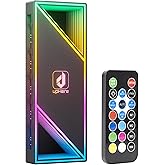 upHere ARGB PWM Fan Hub Controller - 1 to 12-Port Fan Splitter, Infinity Mirror Design, Buck Speed Control for 3-Pin/4-Pin Fa