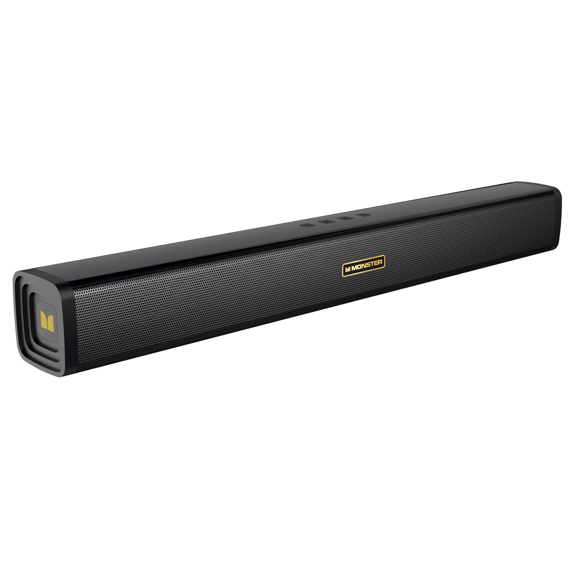 Photo 1 of Monster S220 Bluetooth Soundbar, Wireless Bluetooth 5.4 Sound Bar, 2.0CH with Dual Bass Diaphragm, All-in-one Home Theater Speakers, Compact, AUX/USB/TF Card Connection for PC/Gaming/Projectors