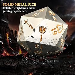 Banloga 7PCS Metal Dice Set for Dungeons and