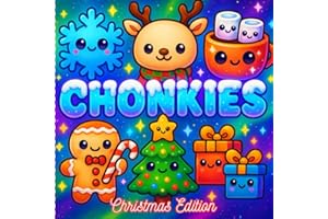 CHONKIES Christmas Edition: Cute Christmas Coloring Book | Affordable Holiday Gift Under $10 | Stocking Stuffer • Secret Sant
