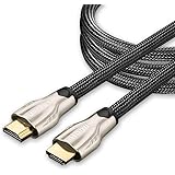 UGREEN High Speed HDMI Cable HDMI 2.0 Nylon Braided Cord 4k x 2k UHD 3D and Audio Return for Nintendo Switch, Laptop,3D Television,Roku,PS3,Xbox 360 and More HDMI Devices, with Zinc Alloy Connectors (6ft/2m)