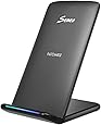 Seneo Wireless Charger, Qi Certified 7.5W Fast Wireless Charging Stand Compatible with iPhone X/ 8/8 Plus, 10W Fast Wireless Charger Stand for Galaxy Note 9/8/5 S9/S9+/S8/S8+(No AC Adapter)
