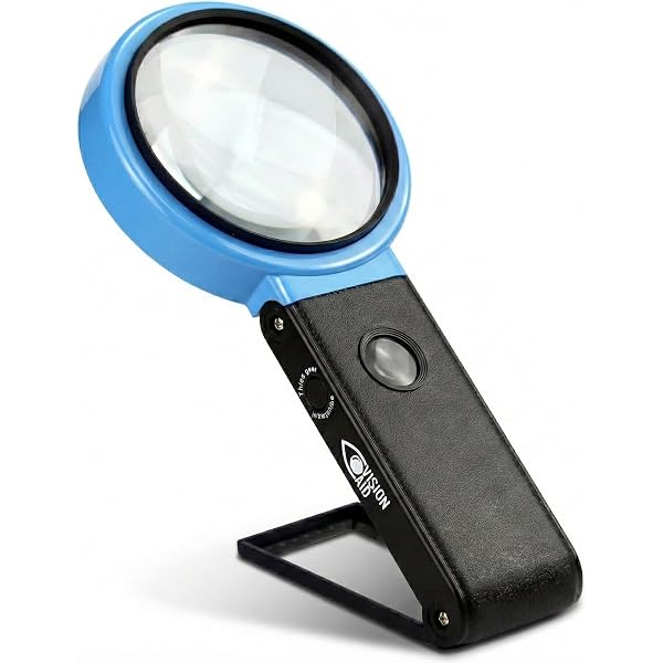 Lunettes Loupe Avec 2 Lumières LED, Frontale Grossissantes Casque Loupe Mains Libres Pour Couture Lecture Reparations Bijoux Montres Et Artisanat 5 Lentilles Detachables 10x 35x 93065501