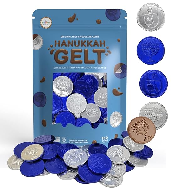 THE DREIDEL COMPANY MILK CHOCOLATE COINS, HANUKKAH GELT,...