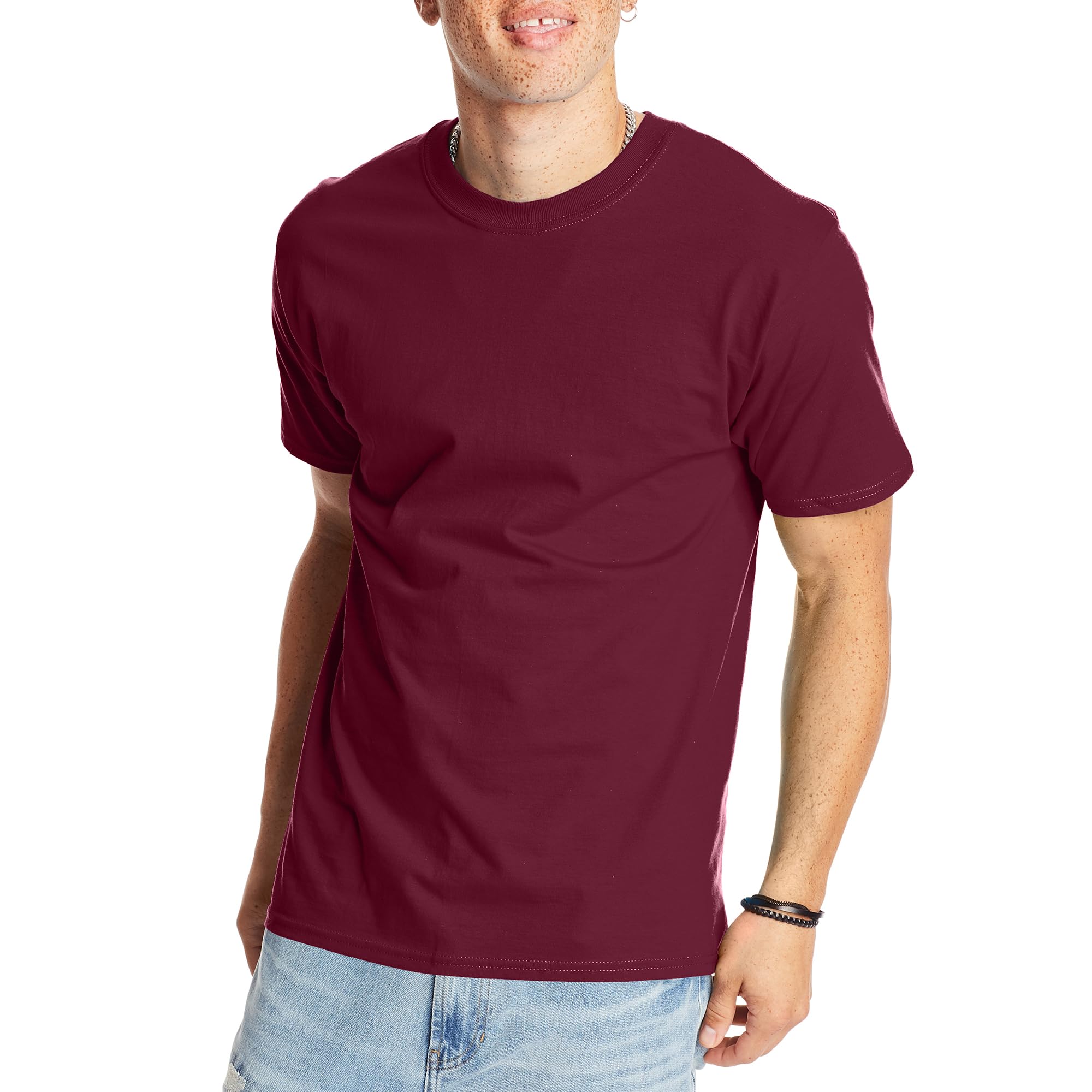 Hanes Men's Standard Beefy-T T-Shirt, Heavyweight
