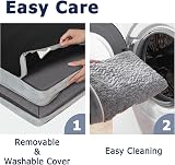 WESTERN HOME Large Orthopedic Dog Bed with Washable Cover Grey 127 x 91 cm view 7