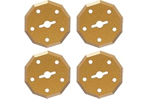 VIRSIN 4PCS Titanium-Coated Replacement Blades for Visin Electric Scissors – Fits All Visin Cordless Models – Electric Box Cutter & Rotary Cutter