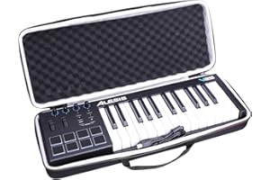 L LTGEM LTGEM Controller Case for Alesis V25-25-Key USB MIDI Keyboard Controller, Hard Storage Travel Protective Carrying Bag