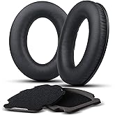 Replacement Ear Pads for Bose Aviation A20, Earpads Cushions Compatible with Bose Aviation Headset X A10 A20, Durable Leather Slow Rebound Memory Foam (Black)