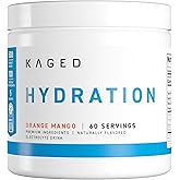 Kaged Daily Hydration | Sugar Free Electrolyte Powder Drink Mix for Men and Women | 60 Servings