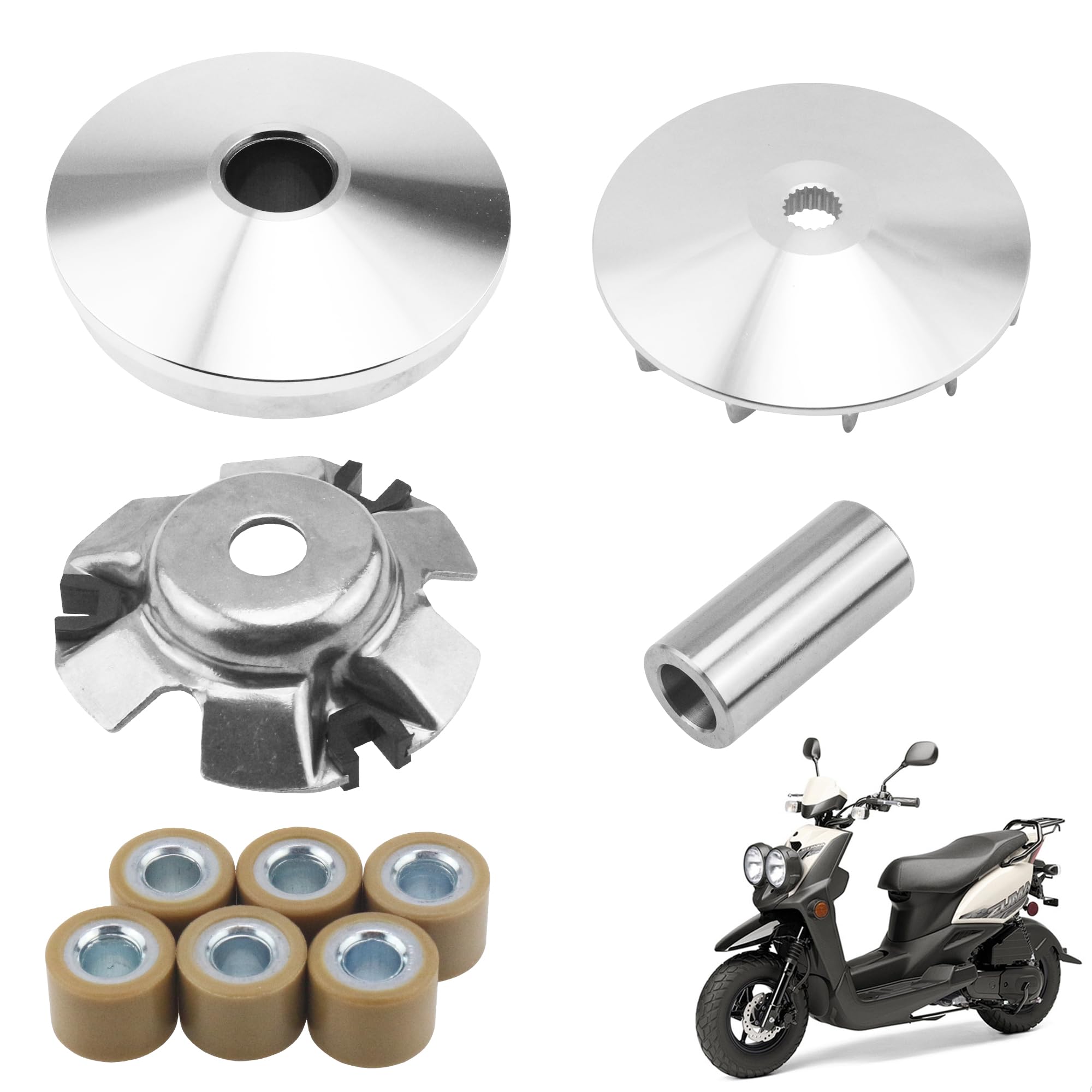 Photo 1 of 150cc High-Performance Racing Variator Scooter Variator with 14g Roller Kit for Chinse Scooter Moped ATV Go Kart 4-Stroke Engine Scooter Racing Front Clutch Variator for GY6 125cc 150cc 152QMI 157QMJ