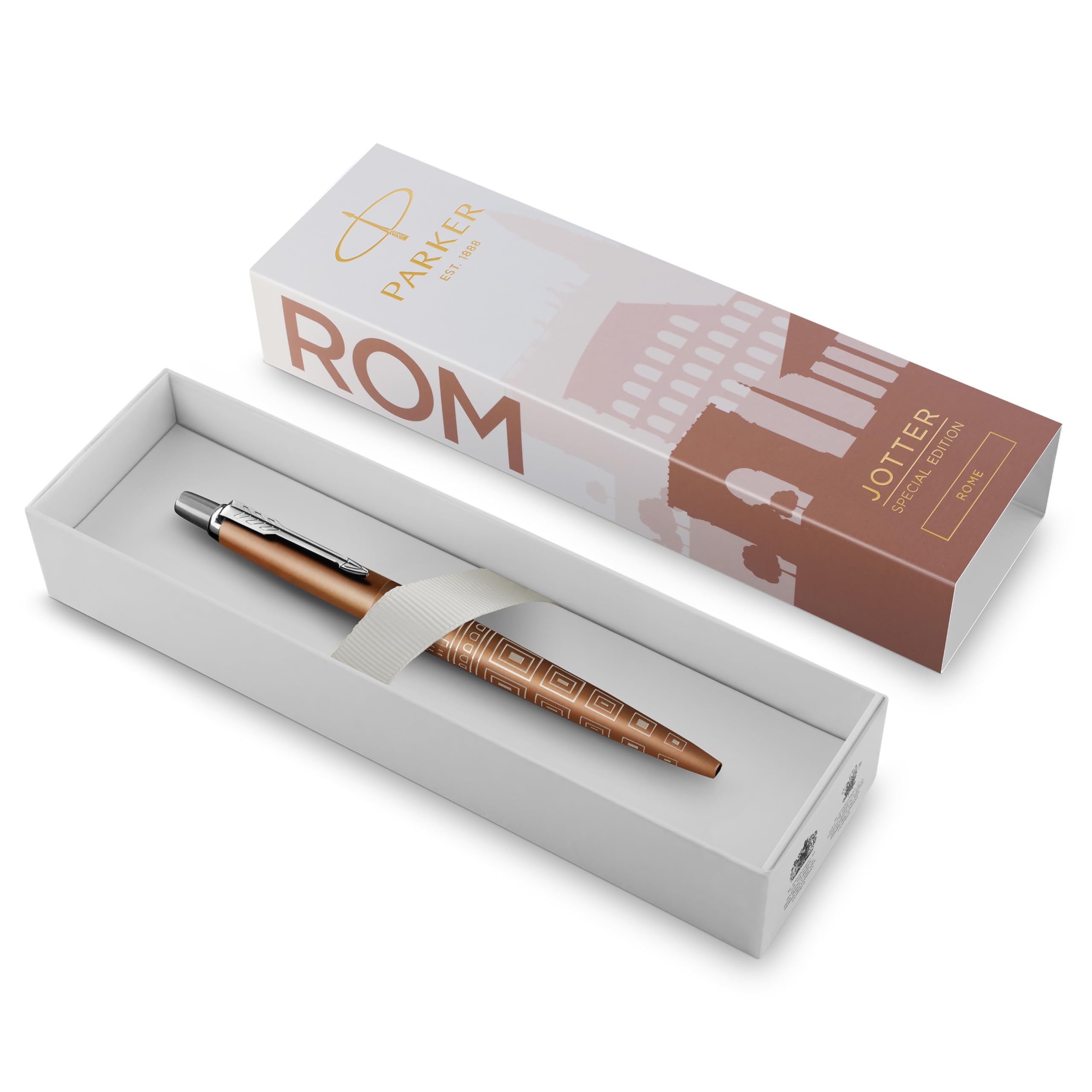 Parker Jotter Ballpoint Pen | Special Edition | Rome Bronze CT | Medium Point with Blue Ink | Gift Box — image 1
