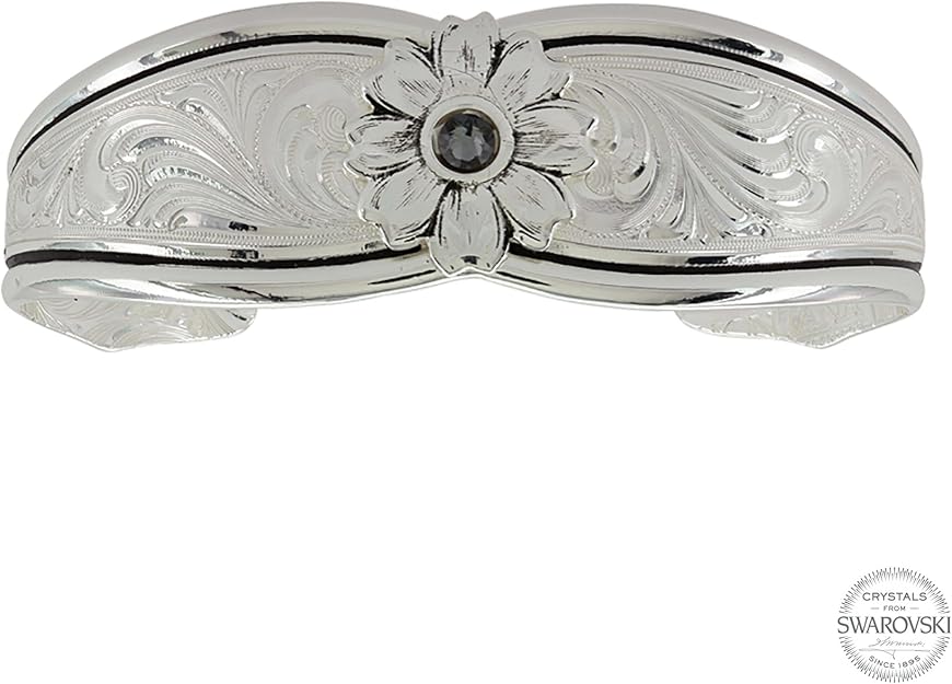 Montana Silversmiths Antiqued Evening Star Flower Cuff