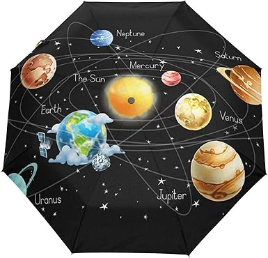 DXZ-Design Sistema Solar del Espacio Exterior 3 Pliegues Automático