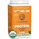 Vegan Organic Protein Powder Plant-based | 5 Superfood Quinoa Chia Seed Soy Free Dairy Free Gluten Free Synthetic Free NON-GM