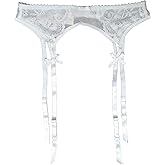 TVRtyle Women’s Black Metal Clips Sexy Garter Belts for Stockings S512