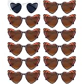 Matcheck 12 Pcs Heart Sunglasses Bachelorette Party, Bridal Shower Favors Bride Tribe Love Glasses Wedding Supplies