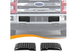 Hoolcar Left & Right Front Bumper Guard Pads Insert Cap Cover Compatible with Ford F150 2015-2020, Black