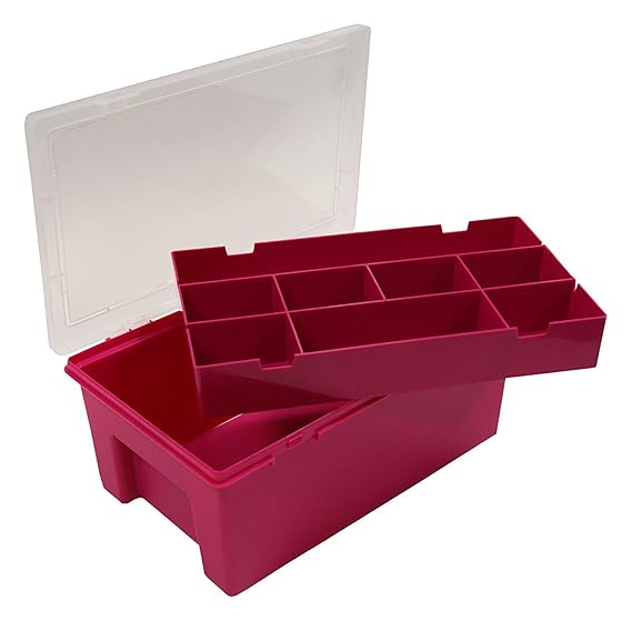 Wham Organiser Box, 8 sections, Pink Amazon.co.uk Kitchen & Home