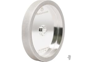 MOAO STORE MORESUPERHARD CBN Grinding Wheel 6 inch,320 Grit,1/2" Bore,1" Wide,Compatible with All Kinds of 6 inch Bench Grinders,for Sharpening High Speed Steel Tools WoodTurining Tools