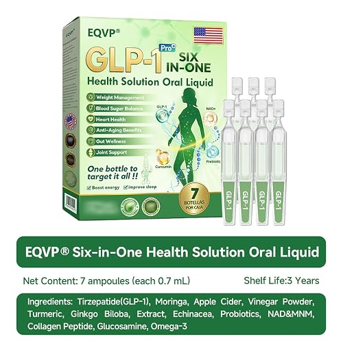 EQVP GLP-1 Six-in-One Health Solution Oral Liquid, Advanced GLP-1 Six-in-One Oral Solution, Natural GLP-1 Supplement Drops for Women and Men (4) in Kenya