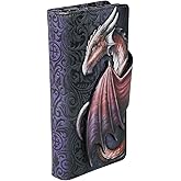 Nemesis Now Gold Dragon Embossed Purse, Take Flight Collection, Elegant Baroque Pattern Wallet, Card and Coin Slots, 18.5cm