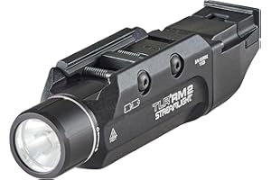 Streamlight 69450 TLR RM 2 Compact, Portable Rail-Mounted LED Tactical Lighting System with Tail Loc, Remote Switch, and 2 Lithium Batteries, Black