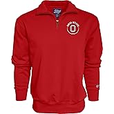 Blue 84 NCAA unisex-adult Ncaa Officially Licensed Quarter Zip Sweatshirt Left Chest Logo Team Color