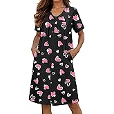 Ekouaer Zipper Robes for Women Short Knit Bathrobes Lightweight Knee Length Housecoat with Pockets Nightgown S-3XL