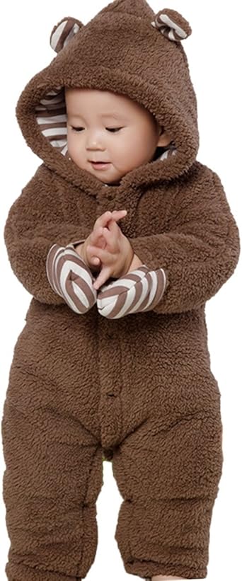 fleece romper baby boy
