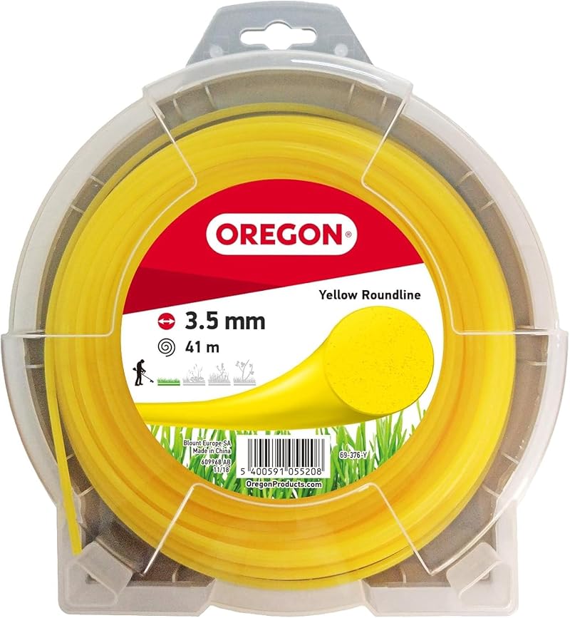 Oregon Yellow Round 3.5mm Strimmer Line 124m Professional Heavy Duty Nylon