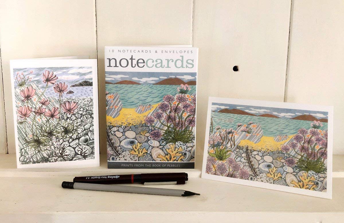 ANGIE LEWIN 10 NOTECARDS and ENVELOPES NL103 Prints from The Book of Pebbles