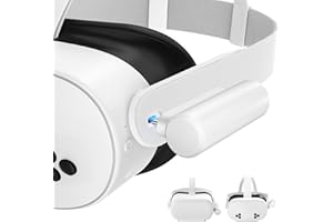 YRXVW Battery Pack Compatible with Meta Quest 3S/Oculus Quest 2 Accessories, Portable Fast Charger Vr Battery Pack, Light Weight Rechargeable 3400mah Power Bank for Extended 2-3h Gametime