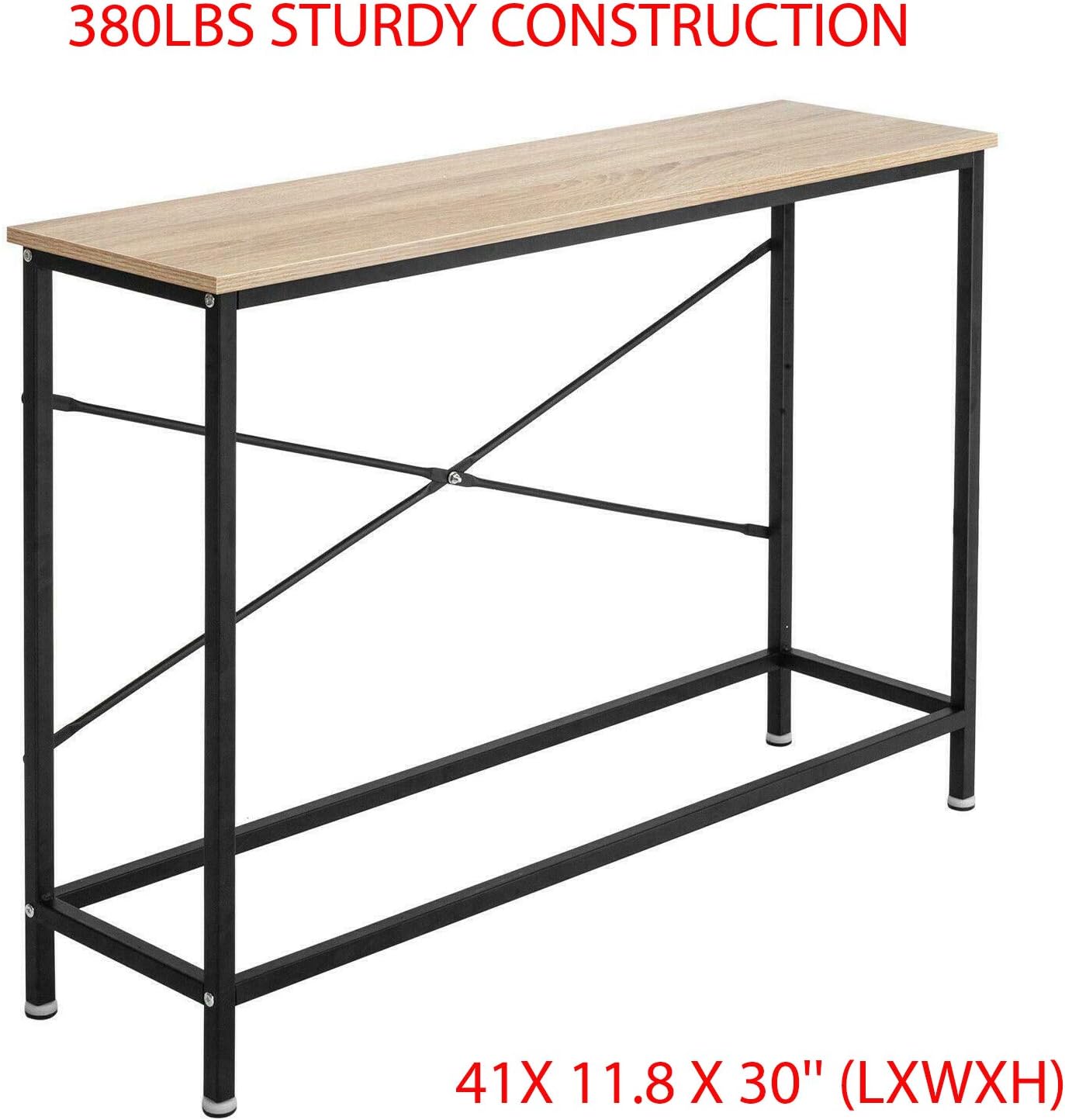 380Lbs Sturdy Construction & Easy to Assemble Wood Console Table Modern Sofa Accent with Shelf Stand Entryway Hall Furniture Design for Entryway, Hall Way, Or Behind The Couch 41x 11.8 X 30'' (LxWxH)