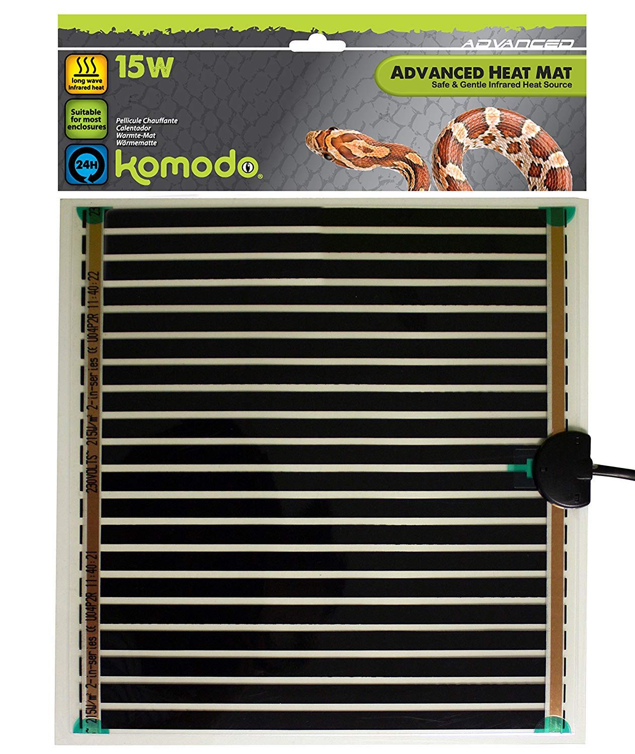 Komodo Advanced Heat Mat 15W (276x274mm), black