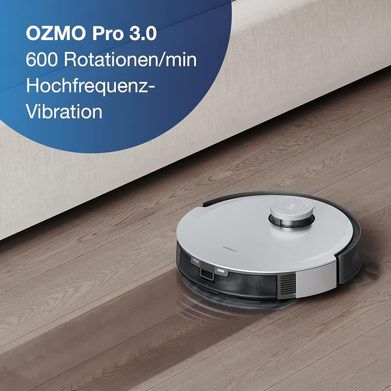 DEEBOT X1+ Robot Vacuum Cleaner Washer + Automatic Waste Station (3.2L), Suction Power 5000PA, Obstacle Avoidance, 3D Mapping, 5200mAh Battery, Voice Assistant