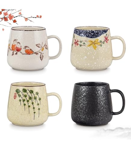 Amazon.com | Coffee Cup - Glass Mug - Plain & Simple Pattern - American Made  - Mosser Glass USA (4, Milk): Coffee Cups & Mugs