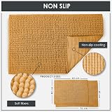 Emma Barclay Noodle Soft Touch Non-Slip Bath Rug Ochre 40x60cm view 2