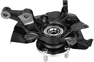 Kinwrdsn 517161G100 Front Right Steering Knuckle Fit for Kia Rio 2006-2009,Rio5 2006-2009 Right/Passenger Side Wheel Hub Bearing Steering Knuckle with Hyundai Accent 2006-2011