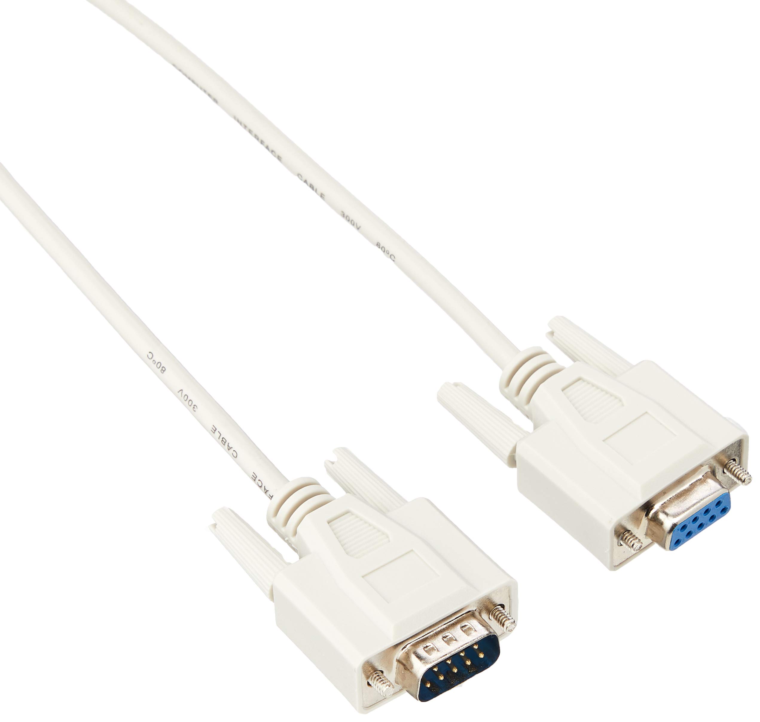 Pro Signal PSG90867 9 Pin D Sub (DB9) Female to Male Lead, 1m