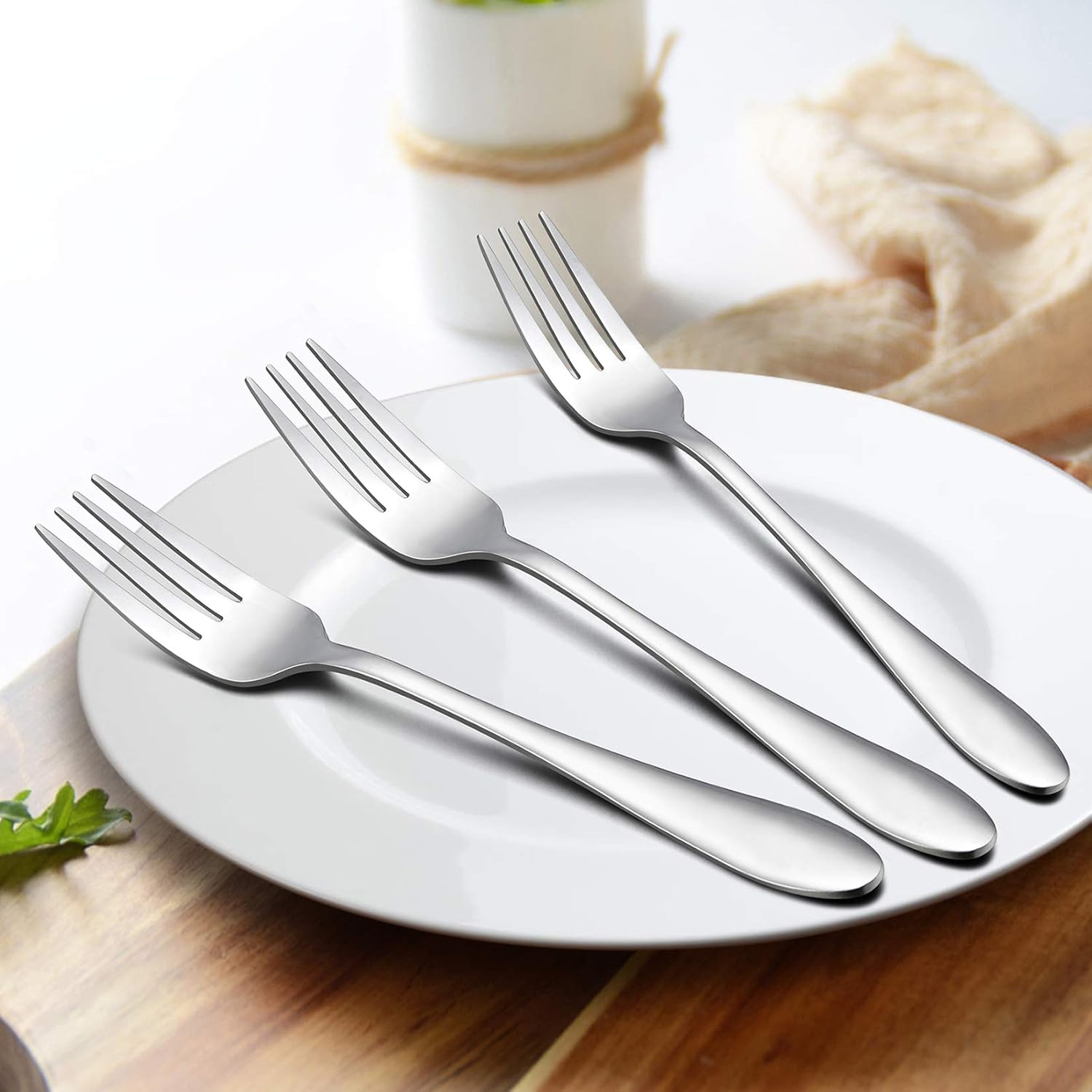 | Flatware Set, 40-Piece Silverware Set, LIANYU Stainless Steel Home Kitchen Hotel Restaurant Tableware Cutlery Set, Service for 8, Mirror Finished, Dishwasher Safe: Flatware Sets