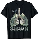 Floral Lung Christian Our Very Breath Speaks His Name YHWH T-Shirt
